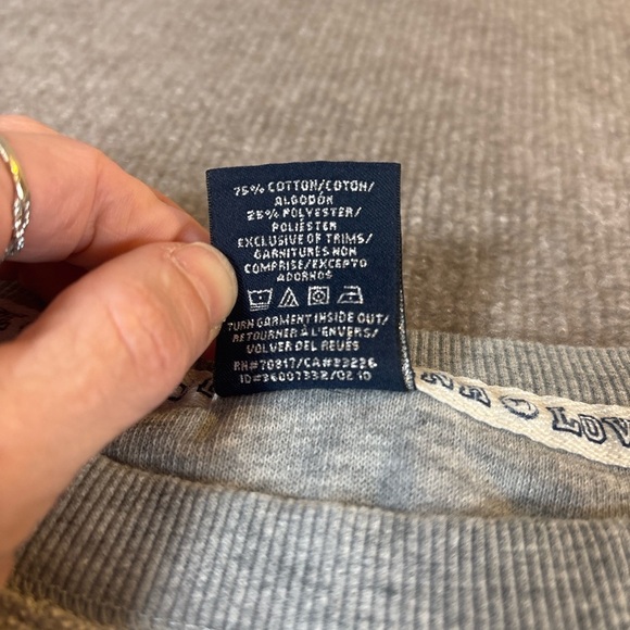 Gray and Cream Crewneck Sweatshirt 1164 - Picture 3 of 6